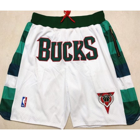 NBA Milwaukee Bucks Uomo Pantaloncini Tascabili M001 Swingman